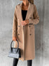 Double Breasted Woolen Long Coat Women Autumn Winter