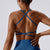 Womens Criss Cross Back Sports Bra