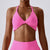 Womens Twist Cut Out Sports Bra