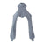 Cut Out Off-Shoulder Grey Knit Turtleneck Jumper