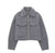 Polo Collar Pocket Casual Zipper Soft Tweed Jacket