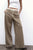 Taupe Satin Waistband Casual Trousers