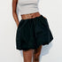 Pleated Bubble A-Line Mini Skirt Women