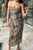 Satin Leopard Print Sleeveless Maxi Dress