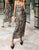 Satin Leopard Print Sleeveless Maxi Dress