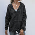 Lightweight Cotton Blend Zipper Hoodie for Women