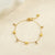 Heart Zircon Bracelet Non-Fading Stainless Steel Design for Women