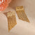 Tassel Chain Earrings Bold Stainless Steel Statement Design for Women