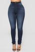 Ultra High Waist Stretch Denim Pants