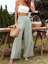 Summer Boho Loose High Waist Cotton Linen Pants Women