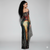 Multicoloured Long Sleeve Maxi Dress