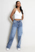 High Waist Dad Fit Jeans – Denim Blue