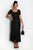 Classic Square Neck Maxi Dress With Button Detail