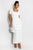 Classic Square Neck Maxi Dress With Button Detail