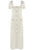 Classic Square Neck Maxi Dress With Button Detail