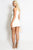 Gold Button V-Neck Mini Dress