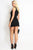 Gold Button V-Neck Mini Dress