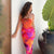 Multi Print Strapless Bodycon Maxi Dress