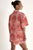 Linen Palm Print Shirt And Short Set