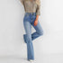 High Waist Bootcut Jeans Women