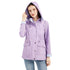Plus Size Women's Detachable Hood Windbreaker Coat
