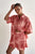 Linen Palm Print Shirt And Short Set