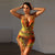 Colourful Printed Mesh Halterneck Mini Dress