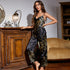 Womens Cherry Print Satin Cami Trousers PJ Set