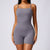 Seamless Sculpting Activewear Ruched Bum Unitard