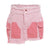 Pink Denim Crop Jacket And Mini Skirt Set