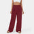 High Waisted Side Pocket Wide Leg Waffle Work Pants