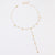 Tassel Pearl Y Chain Necklace