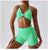 Womens Twist Cut Out Sports Bra And Highwaist Shorts Or Leggings