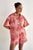 Linen Palm Print Shirt And Short Set