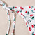 White Cherry Print Tie Bikini