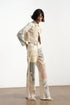 Wide Leg Straight Denim Trousers
