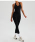 Womens Ruched Halter Tank Top Built-In Bra Activewear