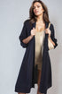 Open Front Knitted Long Cardigan