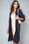 Open Front Knitted Long Cardigan