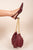Slingback Pointed Toe Kitten Heels with Croc Detail