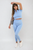 Ribbed Half Zip Crop Top and High Waist Leggings Co-ord Set