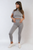 Ribbed Half Zip Crop Top and High Waist Leggings Co-ord Set