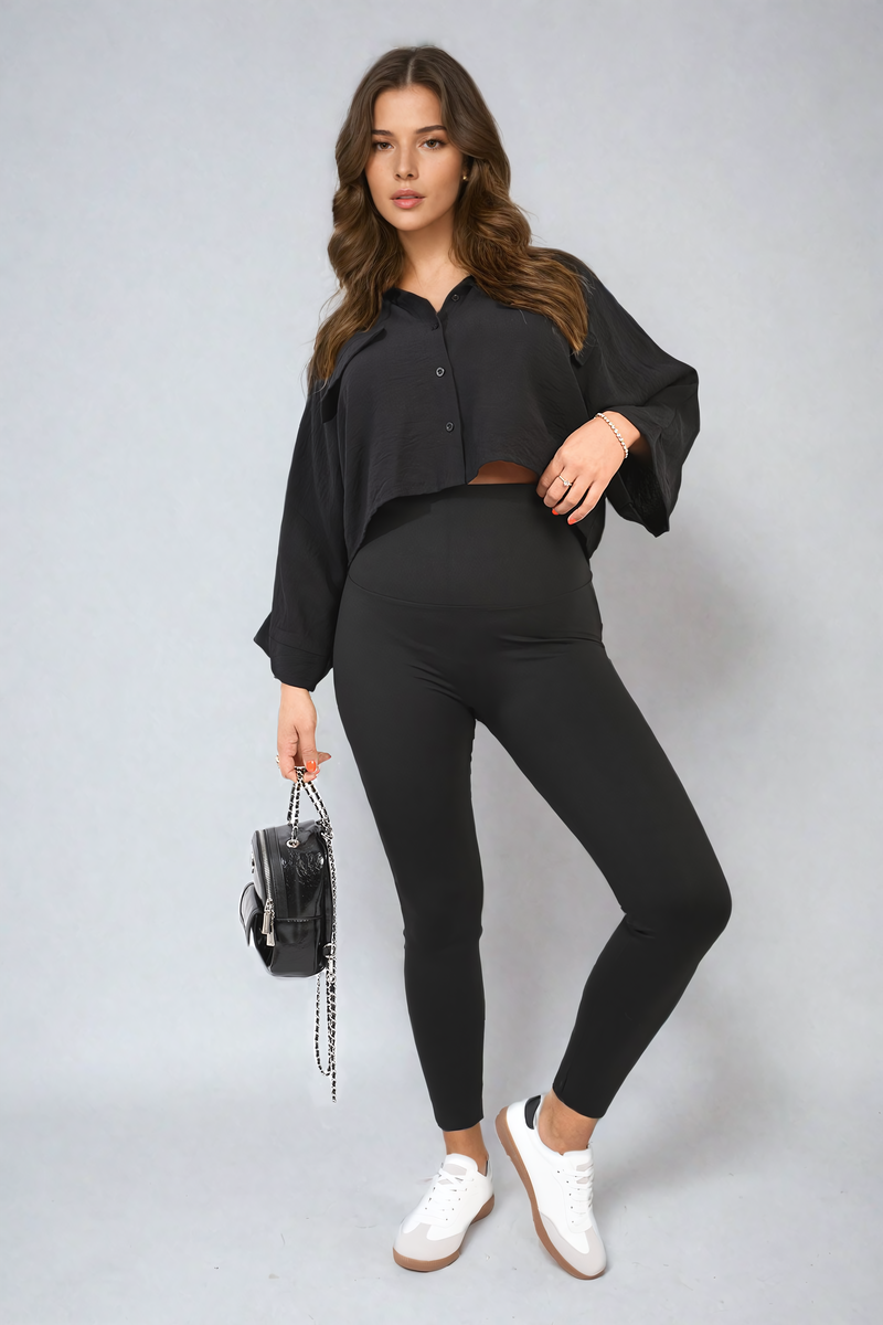 High Waist Wide Waistband Leggings The Alley Online