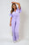 Wrap Over Tie Belt Frill Sleeve Jumpsuit