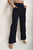 Wide Leg Drawstring Waist Flap Pocket Trouser