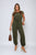 Short Sleeve Cinched Waist Jumpsuit