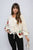 Tie Front Cherry Print Knitted Cardigan