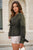 Long Sleeve Button Up Lapel Neck Trench Jacket