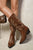 High Pointed Toe Embroidered Thick Heel Cowboy Boots