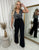 Elegant V-Neck Sequin Top Jumpsuit